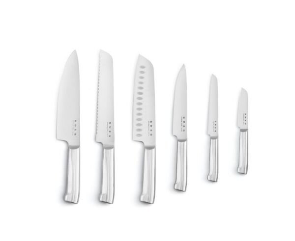 Retro Standlı Bıçak Seti Pastel Mavi