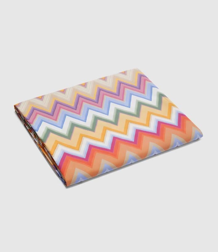 Andres Re-Edition Turuncu Zigzag Desenli Nevresim