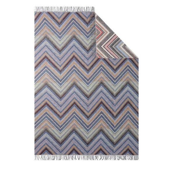 Chevron Siyah Çok Renkli Koltuk Şalı 130 x 190 cm