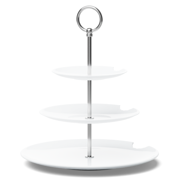 Katlı Sunumluk Isırıklı Üçlü 15 cm 20 cm 28 cm