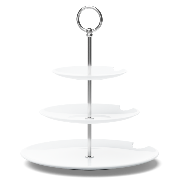 Katlı Sunumluk Isırıklı Üçlü 15 cm 20 cm 28 cm