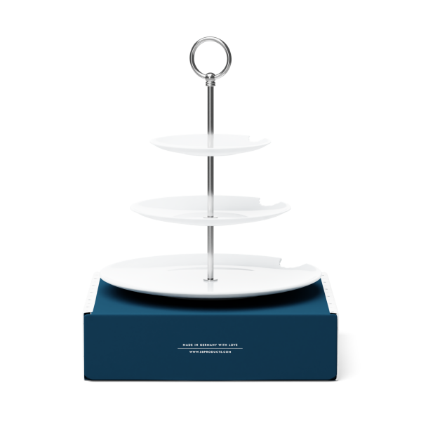 Katlı Sunumluk Isırıklı Üçlü 15 cm 20 cm 28 cm