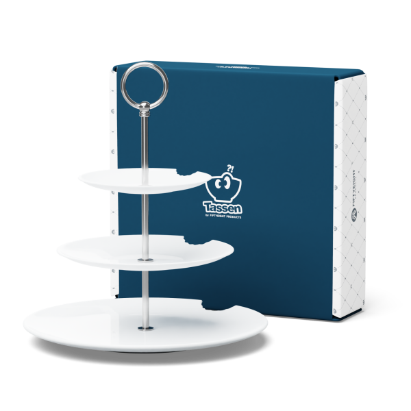 Katlı Sunumluk Isırıklı Üçlü 15 cm 20 cm 28 cm