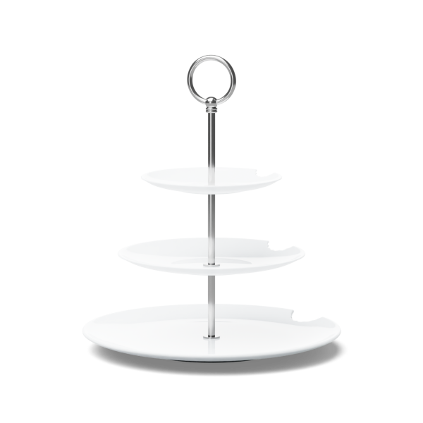 Katlı Sunumluk Isırıklı Üçlü 15 cm 20 cm 28 cm