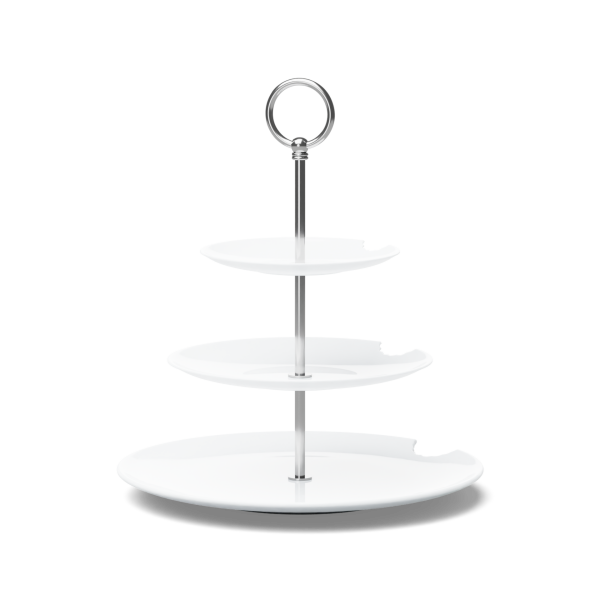 Katlı Sunumluk Isırıklı Üçlü 15 cm 20 cm 28 cm