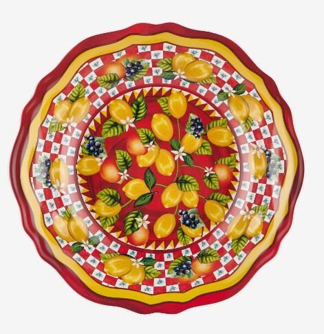 Portofino Kırmızı Limonlu Servis Kasesi 35 cm