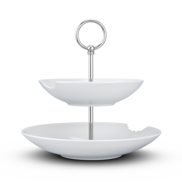 Katlı Sunumluk Isırıklı İkili 18 cm 24 cm