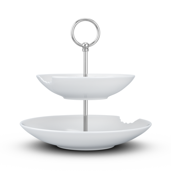 Katlı Sunumluk Isırıklı İkili 18 cm 24 cm