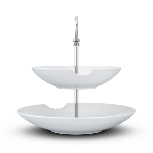 Katlı Sunumluk Isırıklı İkili 18 cm 24 cm