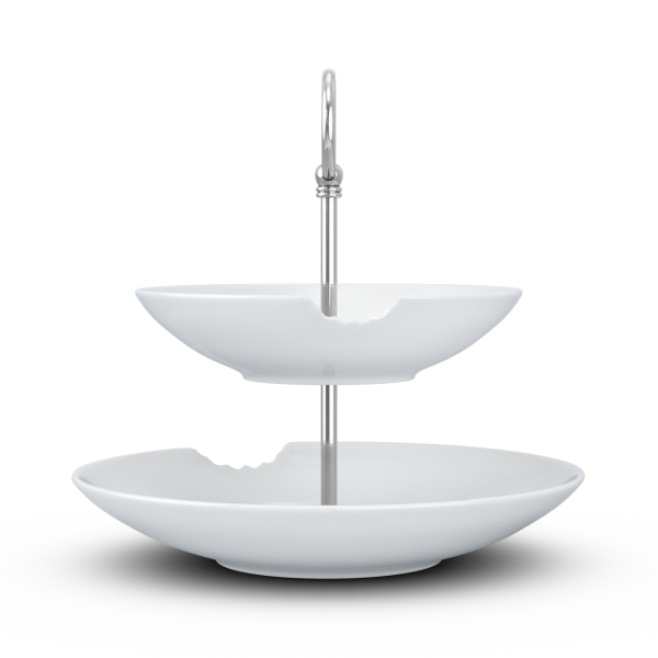 Katlı Sunumluk Isırıklı İkili 18 cm 24 cm