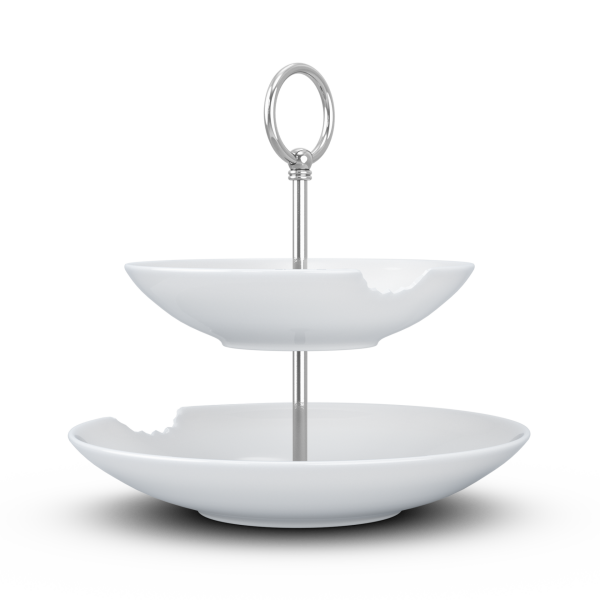 Katlı Sunumluk Isırıklı İkili 18 cm 24 cm