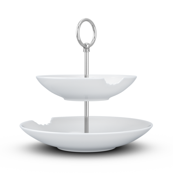 Katlı Sunumluk Isırıklı İkili 18 cm 24 cm