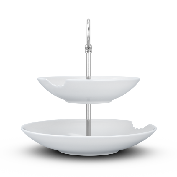 Katlı Sunumluk Isırıklı İkili 18 cm 24 cm