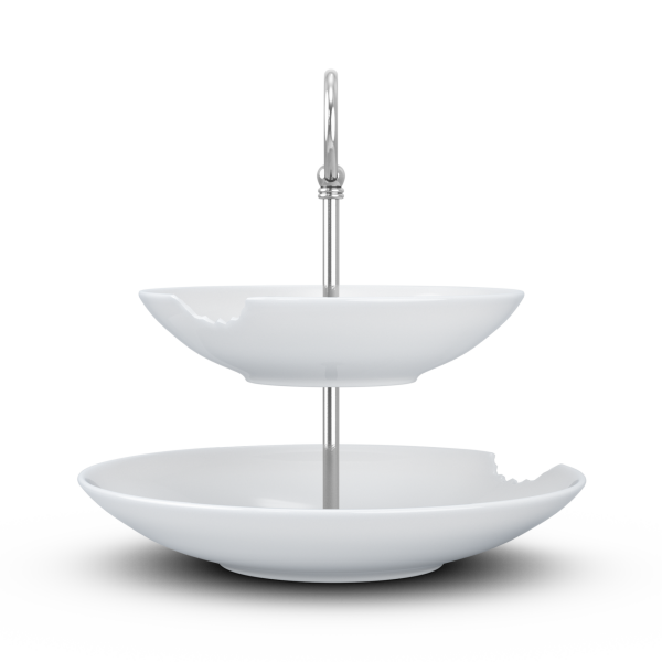 Katlı Sunumluk Isırıklı İkili 18 cm 24 cm