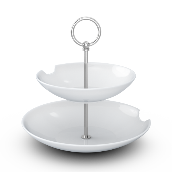 Katlı Sunumluk Isırıklı İkili 18 cm 24 cm