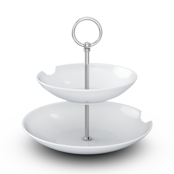 Katlı Sunumluk Isırıklı İkili 18 cm 24 cm