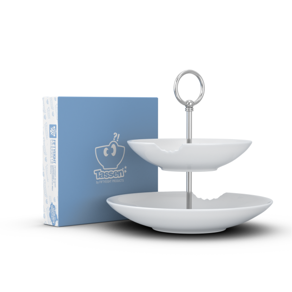 Katlı Sunumluk Isırıklı İkili 18 cm 24 cm