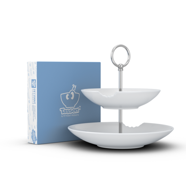 Katlı Sunumluk Isırıklı İkili 18 cm 24 cm