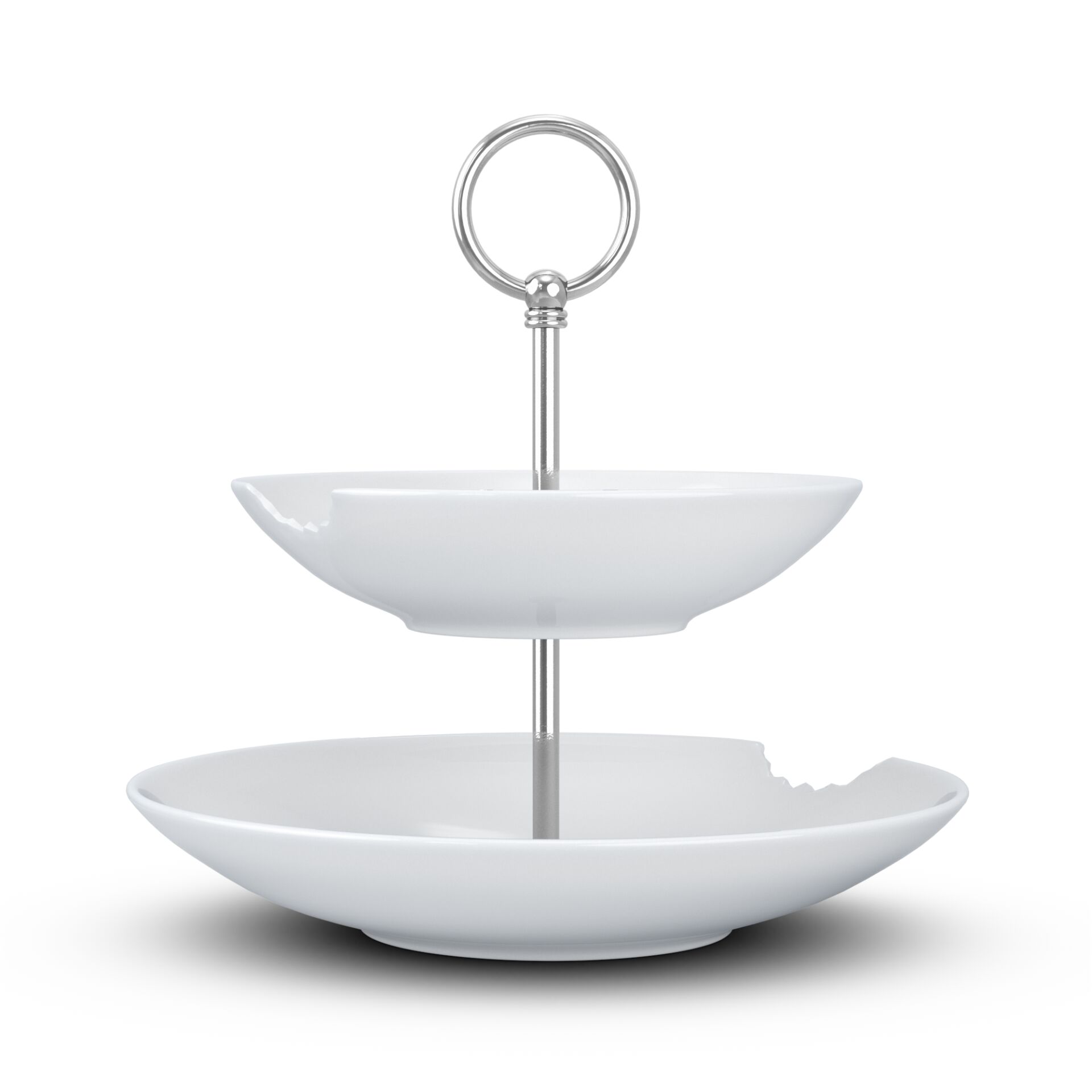 Katlı Sunumluk Isırıklı İkili 18 cm 24 cm