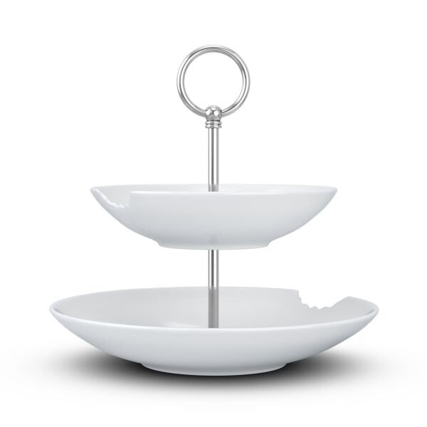 Katlı Sunumluk Isırıklı İkili 18 cm 24 cm