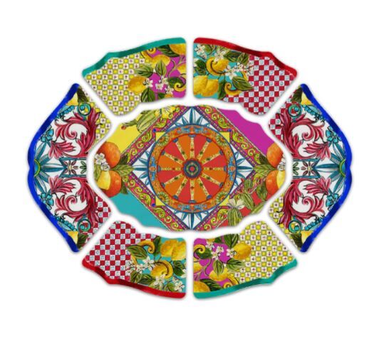 Ortigia 7 Parça Meze Tabağı