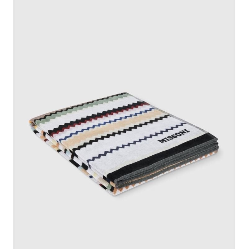 Curt Siyah Çok Renkli Plaj Havlusu 100x180 cm