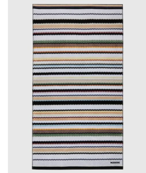 Curt Siyah Çok Renkli Plaj Havlusu 100x180 cm