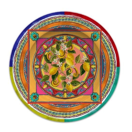 Ortigia Tatlı Tabağı 21,5 cm