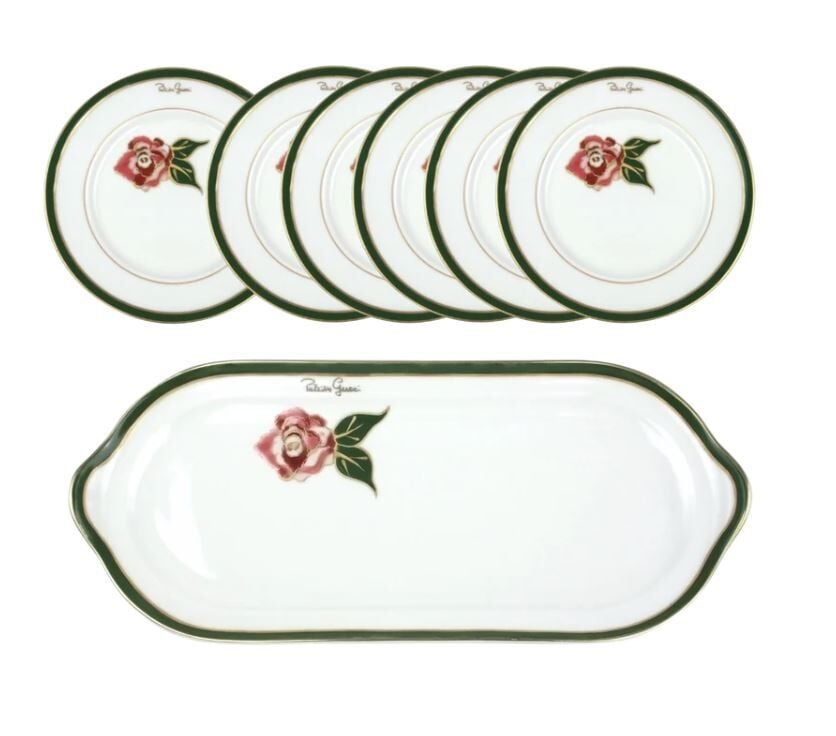 Patrizia Gucci Rose Sandwich service 9100/8995 7 pieces