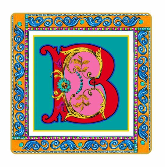 Ortigia B Harfli Tabak 15 cm x 15 cm