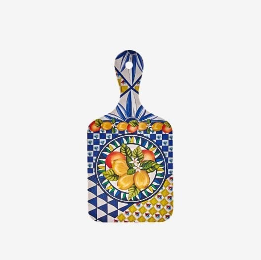 Portofino Mavi Limon Buketi Sunum Tahtası 25 cm