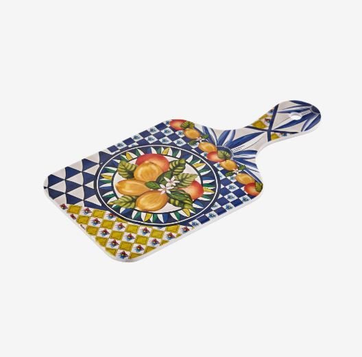 Portofino Mavi Limon Buketi Sunum Tahtası 25 cm