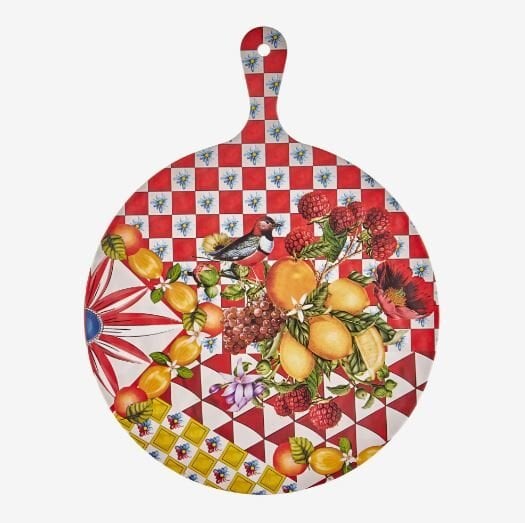 Portofino Kırmızı Meyveli Sunum Tahtası 41 cm