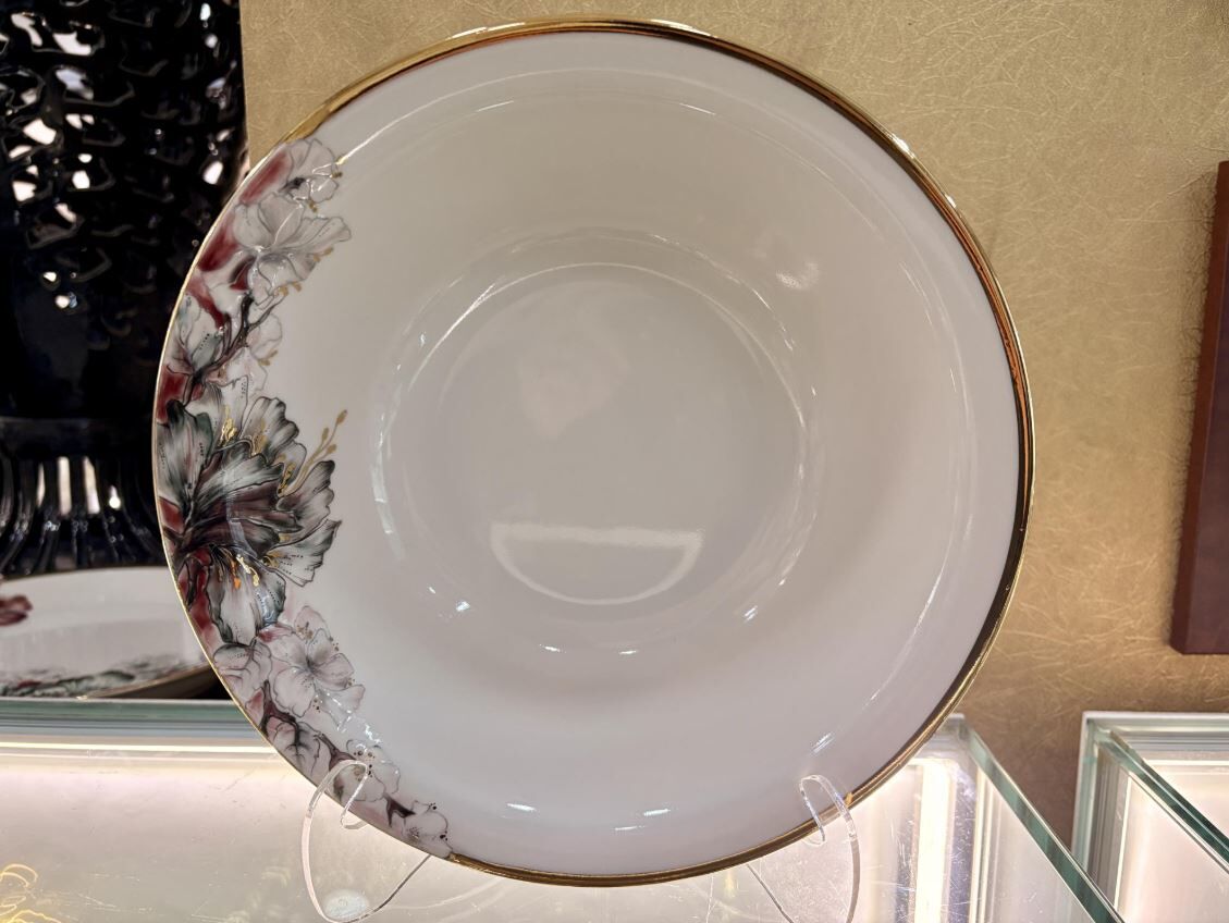 Diana Burgundy Salata Servis 25 cm
