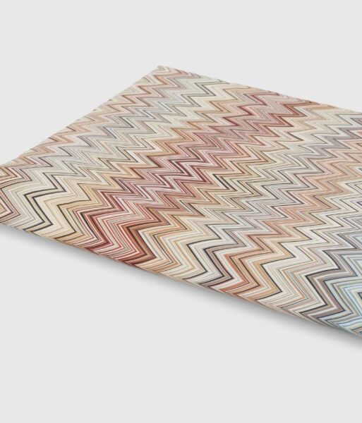 John Re-Edition Siyah Çok Renkli Zigzag Desenli Nevresim