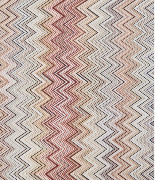 John Re-Edition Siyah Çok Renkli Zigzag Desenli Nevresim