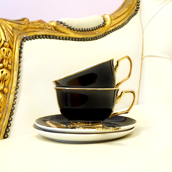 Teacup & Saucer Ebony