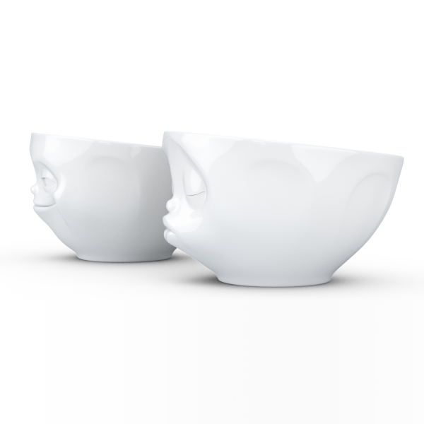 Grinning & Kissing Beyaz İkili Kase Set  200 ml