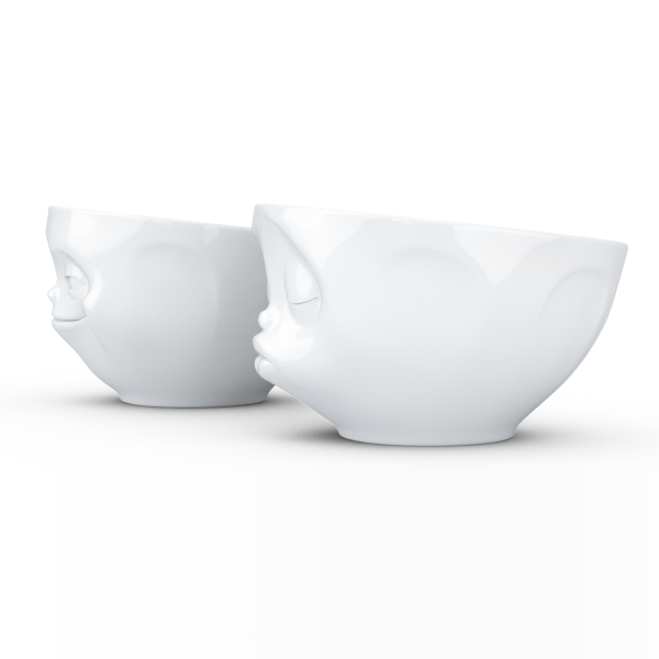 Grinning & Kissing Beyaz İkili Kase Set  200 ml