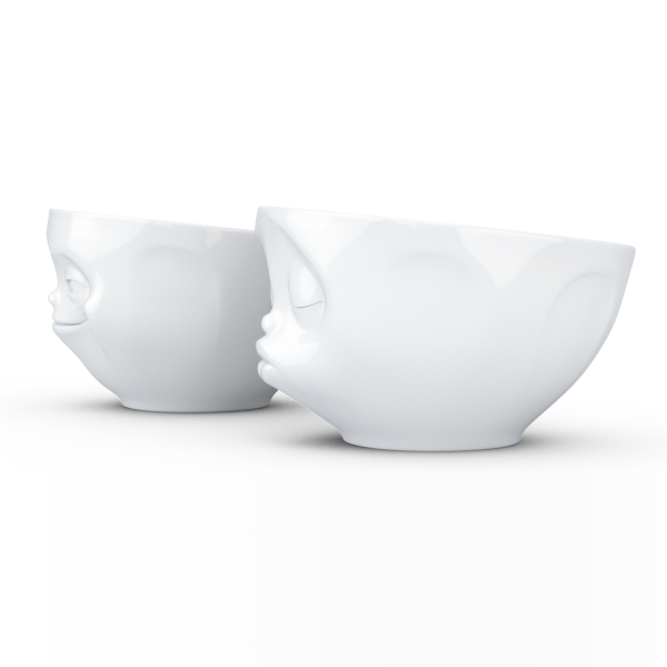 Grinning & Kissing Beyaz İkili Kase Set  200 ml