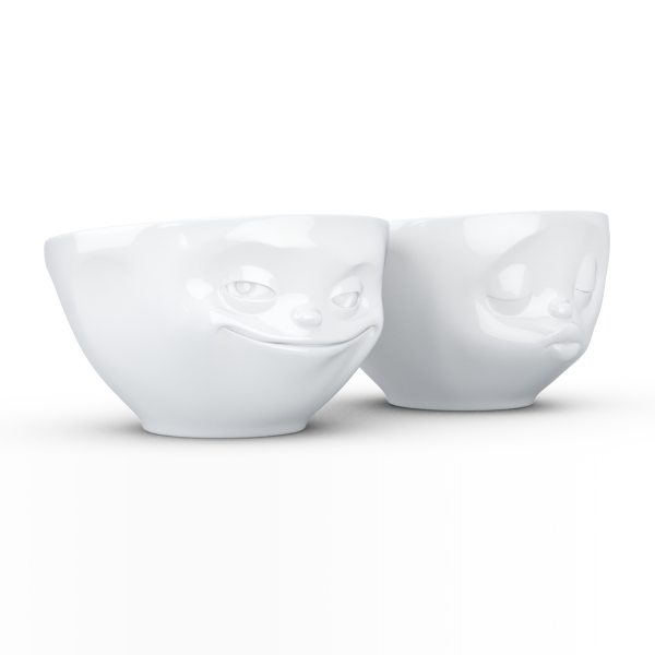 Grinning & Kissing Beyaz İkili Kase Set  200 ml