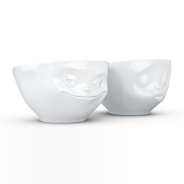 Grinning & Kissing Beyaz İkili Kase Set  200 ml