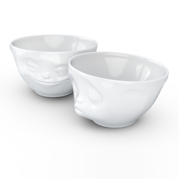 Grinning & Kissing Beyaz İkili Kase Set  200 ml