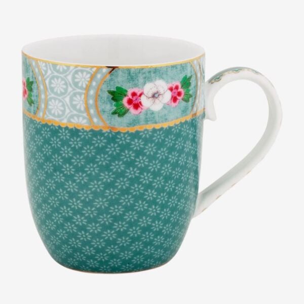 Blushing Birds Mavi Küçük Mug 145 ml.