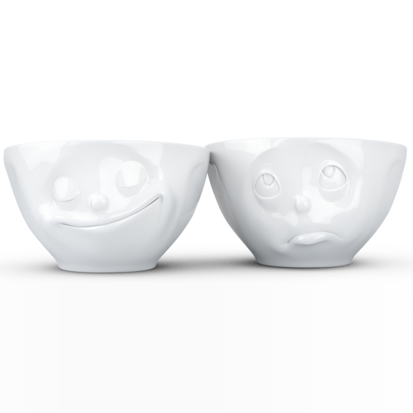 Happy & Oh Please Beyaz İkili Kase Set  200 ML