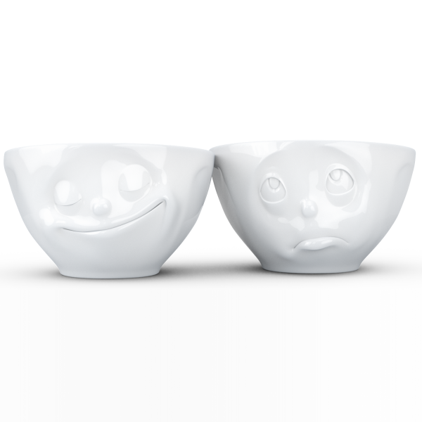 Happy & Oh Please Beyaz İkili Kase Set  200 ML