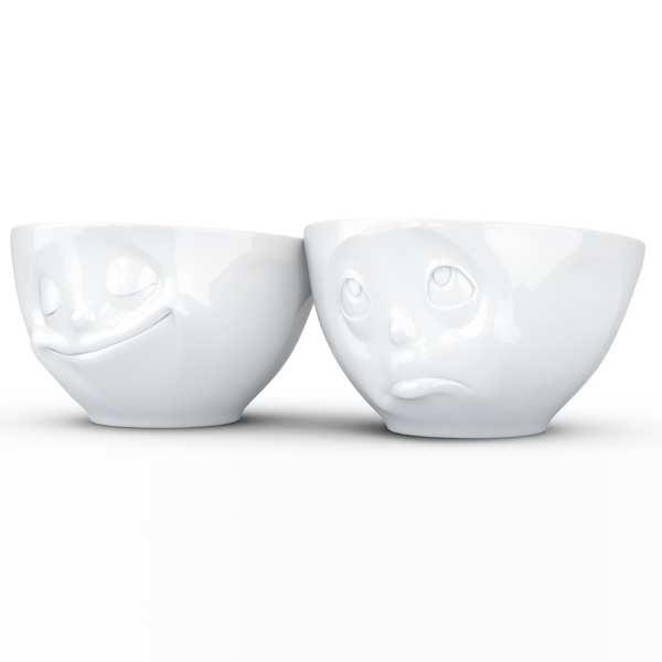 Happy & Oh Please Beyaz İkili Kase Set  200 ML