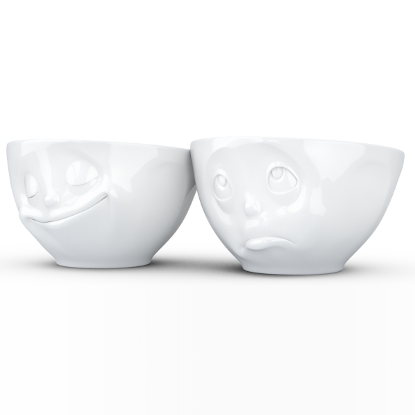 Happy & Oh Please Beyaz İkili Kase Set  200 ML