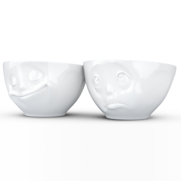 Happy & Oh Please Beyaz İkili Kase Set  200 ML