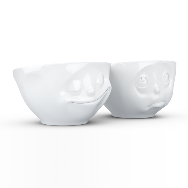 Happy & Oh Please Beyaz İkili Kase Set  200 ML